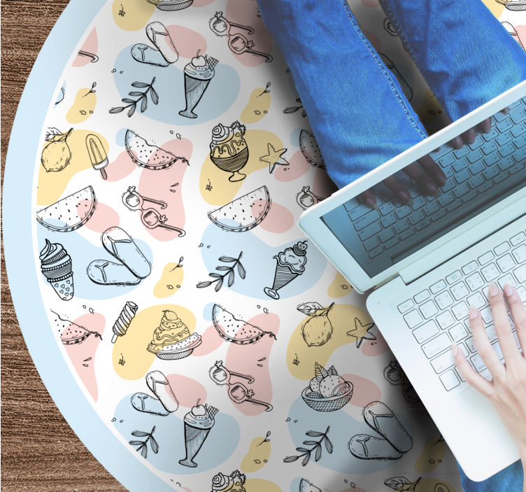 Drugi vinil podovi prekrasna kolekcija slastica - TenStickers