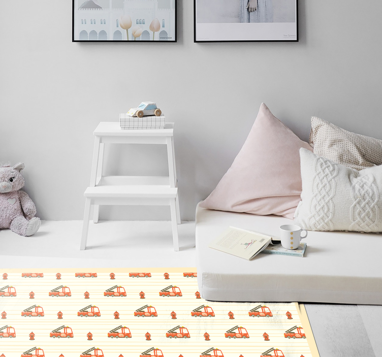 Drugi vinil podovi razigrana prometna tema - TenStickers