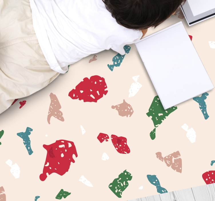 Vinil podovi druge teksture šareni dizajn terrazza - TenStickers