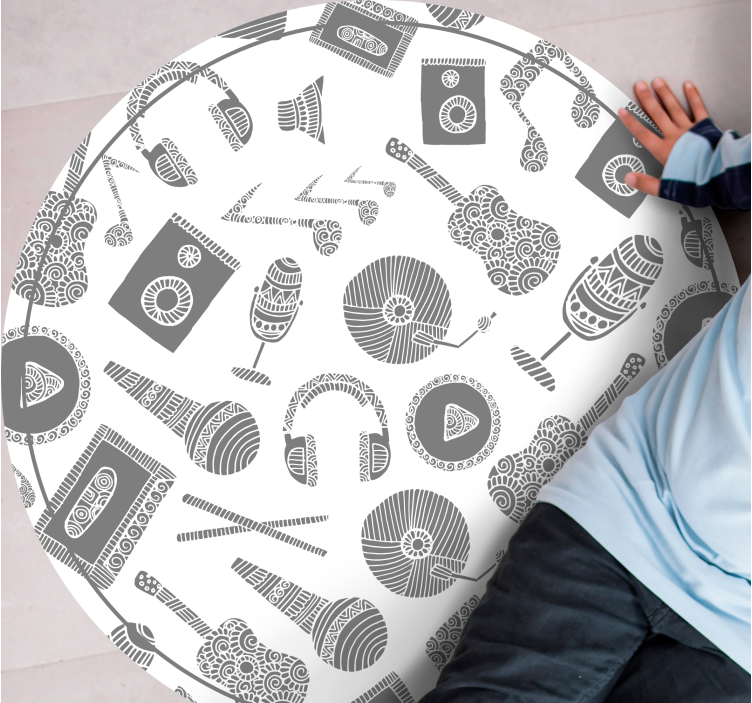 Drugi vinil podovi uzorci glazbenih instrumenata - TenStickers