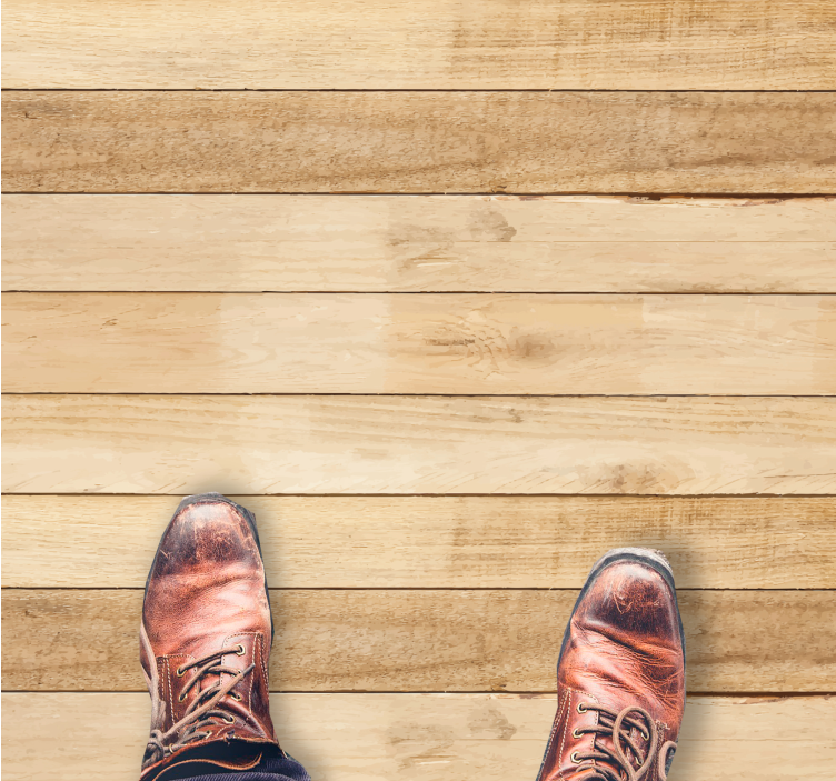 Drvene daske svijetle boje drveni efekt vinilni tepih - TenStickers