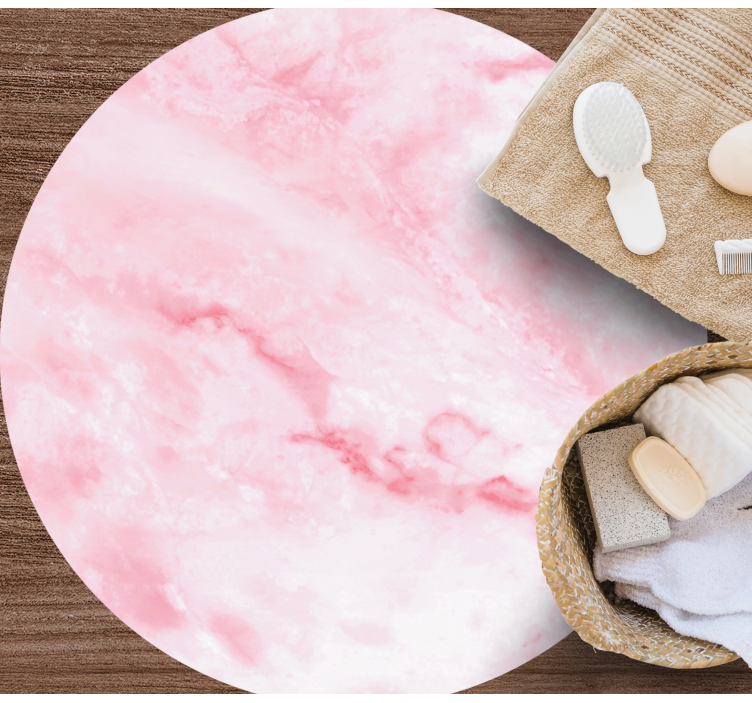 Kupaonski podovi s efektom ružičastog mramora - TenStickers