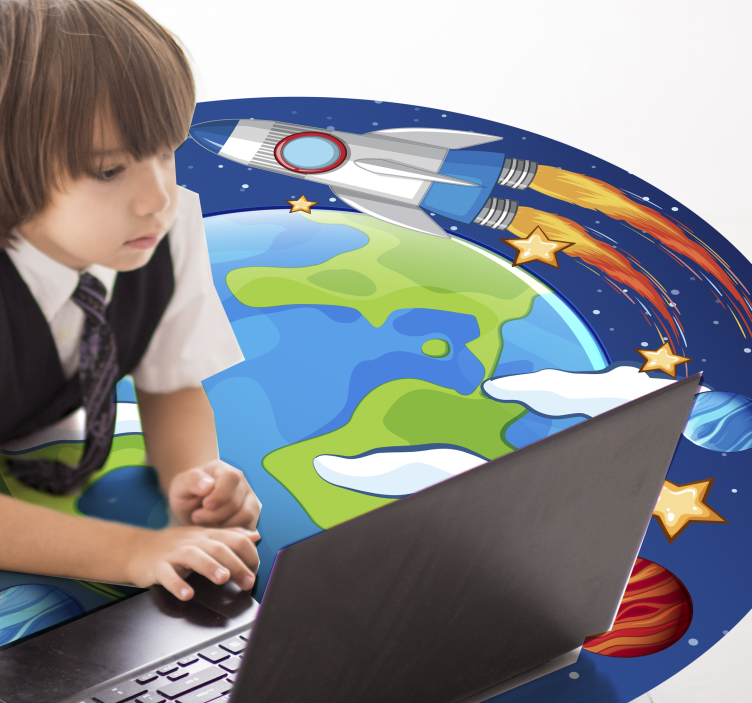 Originalni vinil tepih galaxy kids - TenStickers