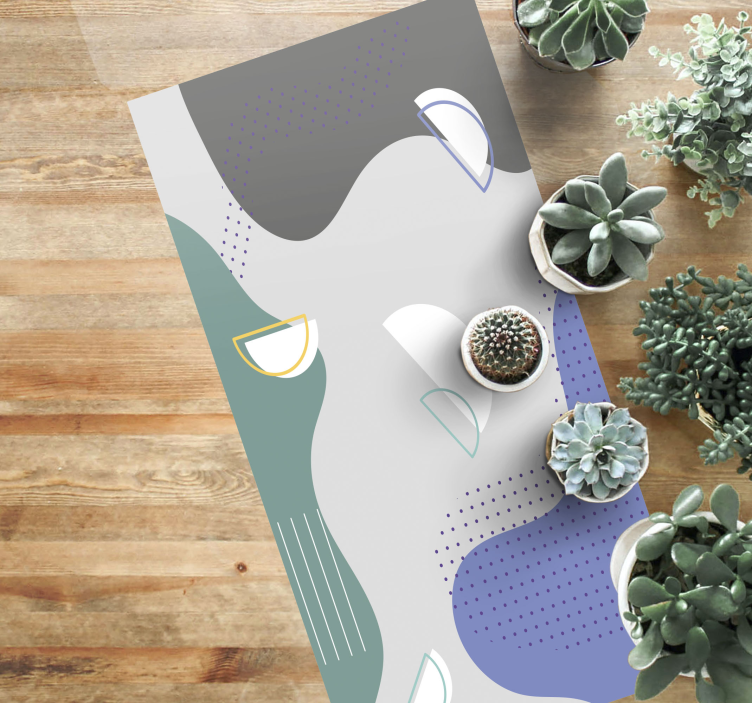 Geometrijski moderni uzorci trkača u hodniku - TenStickers