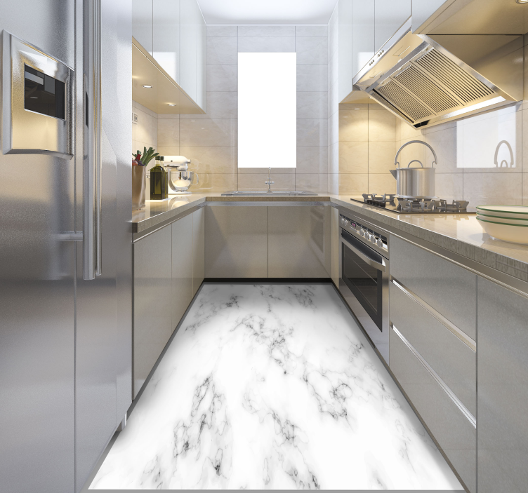 Podne pločice od sivog mramora - TenStickers