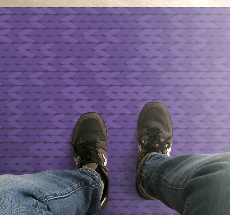 Lila užad minimalni dizajn prostirke - TenStickers