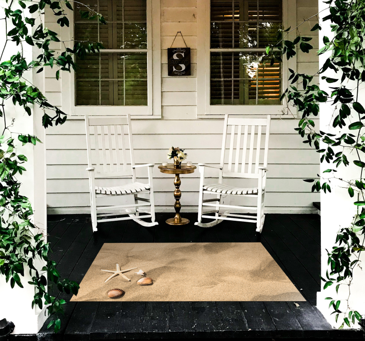 Ljetni vibe vinil prostirka pijesak kameni podne pločice - TenStickers