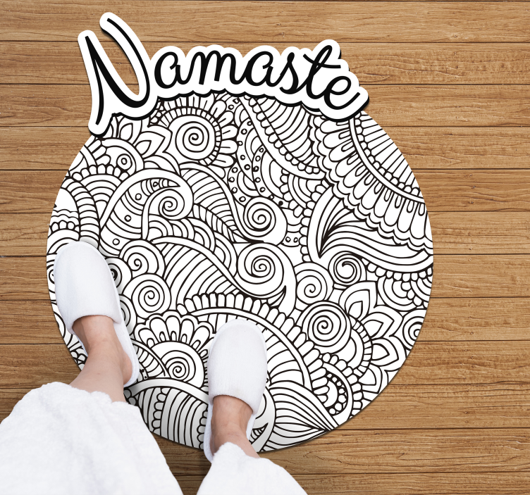 Mandala namaste vinil prostirka - TenStickers