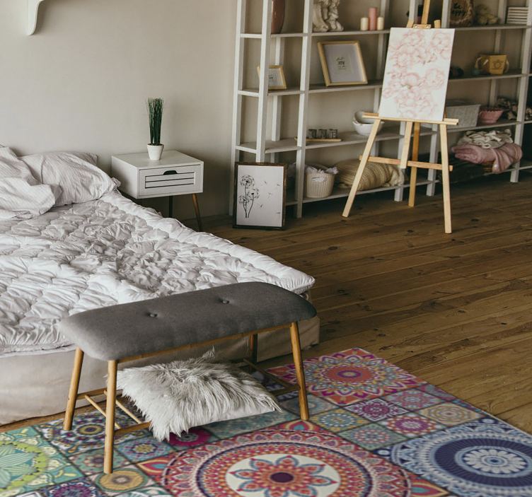 Mandala pločice mandala vinil prostirka - TenStickers