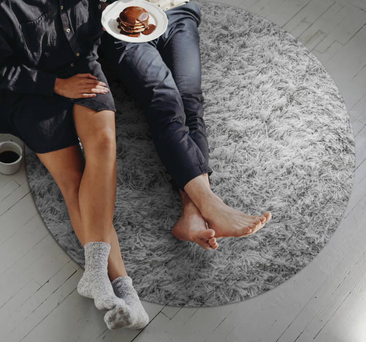 Mekani sivi vinil tepih - TenStickers