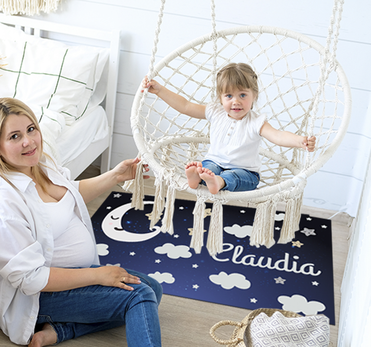 Fenomenalne bebe od mjeseca i zvijezda vinilne prostirke - TenStickers