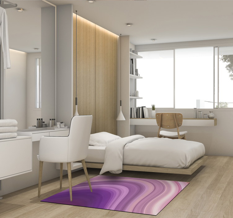 Moderni apstraktni ljubičasti pvc tepih - TenStickers