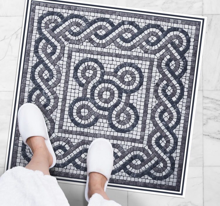 Podne šljunčane kamene mozaik pločice - TenStickers