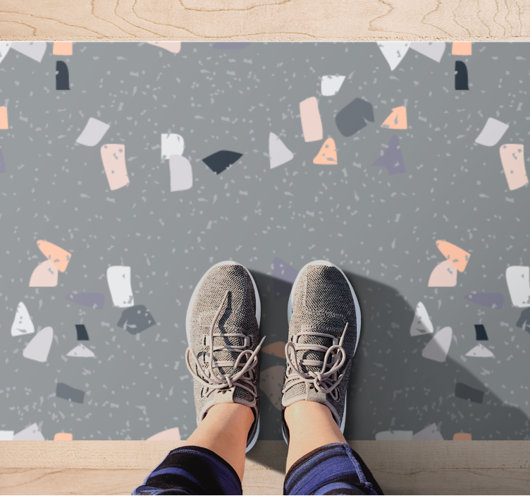 Mramorne teraco efekt mozaik podne pločice - TenStickers