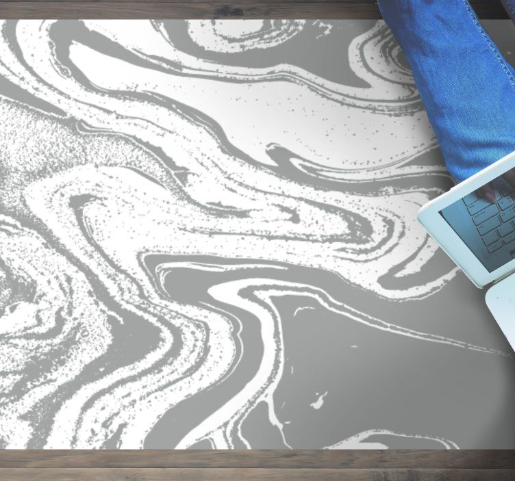 Mramorni vinilni tepih elegantni sivi vrtlog - TenStickers
