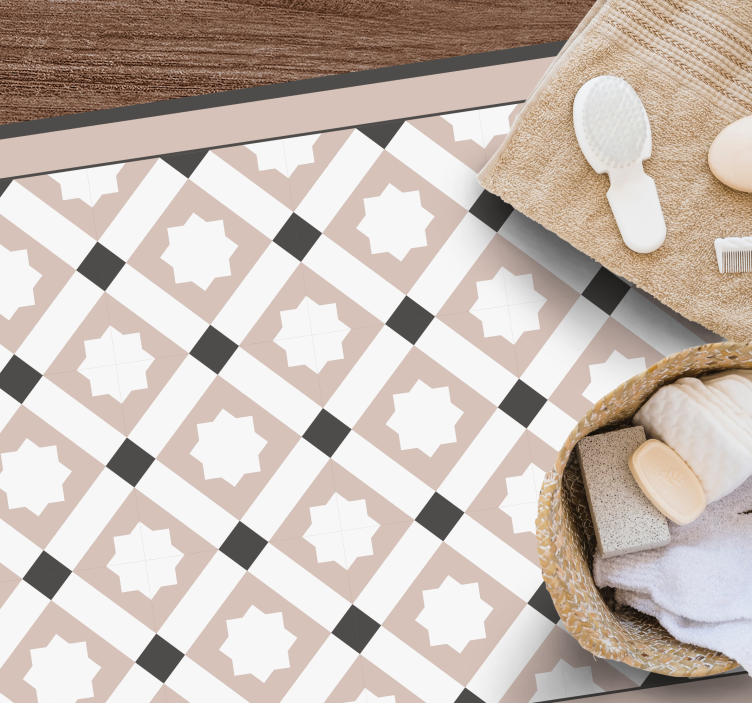 Vinil podovi za kupatilo geometrijske zvijezde - TenStickers