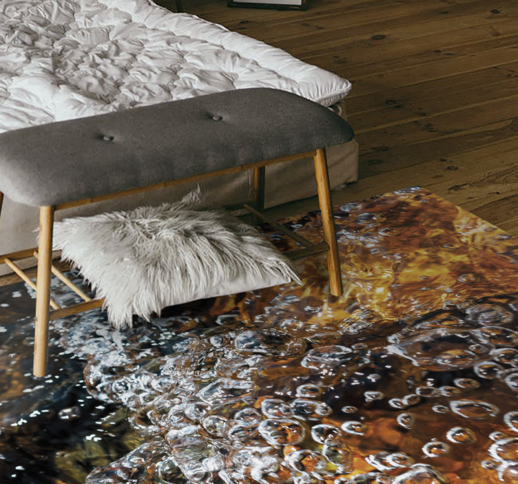 Vinil podovi druge teksture mjehurićavi tok vode - TenStickers