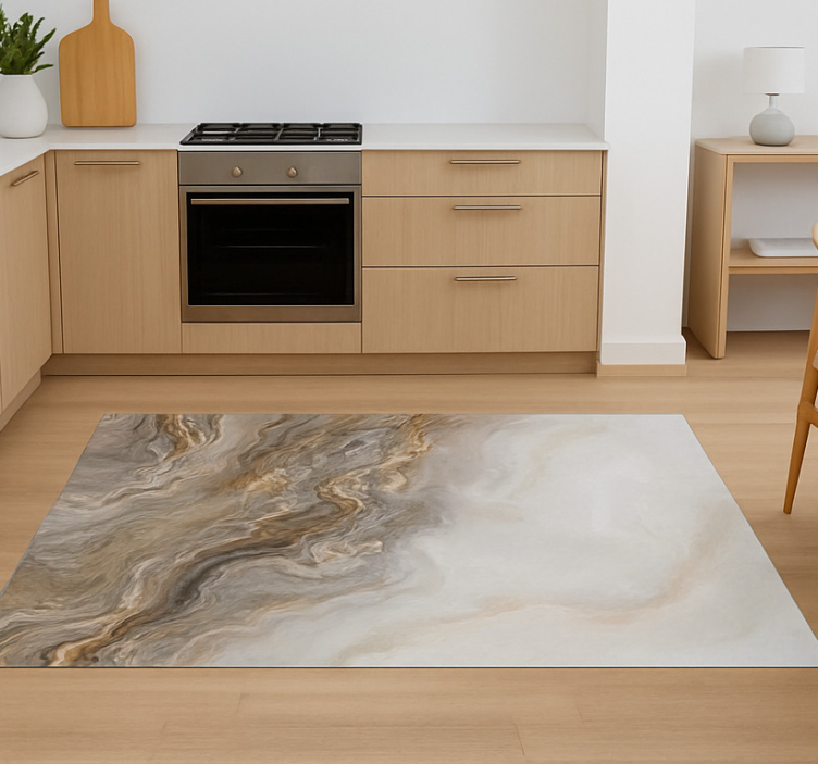 Mramorni vinilni tepih efekt taupe oniksa - TenStickers