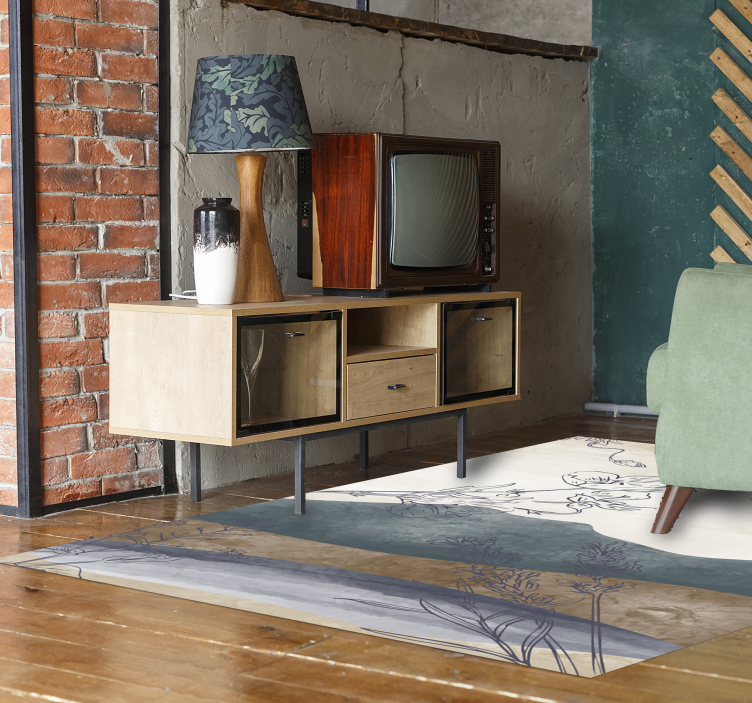 Naslikana priroda cvjetni tepih - TenStickers