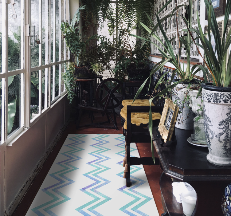 Nijanse plavog kamena cik-cak podne pločice - TenStickers