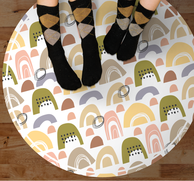 Nordijski rainbow uzorak nordijski tepih - TenStickers