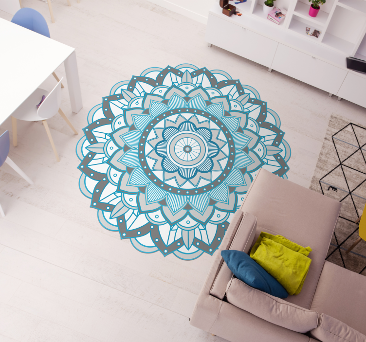 Okrugla mat mandala vinilna prostirka - TenStickers