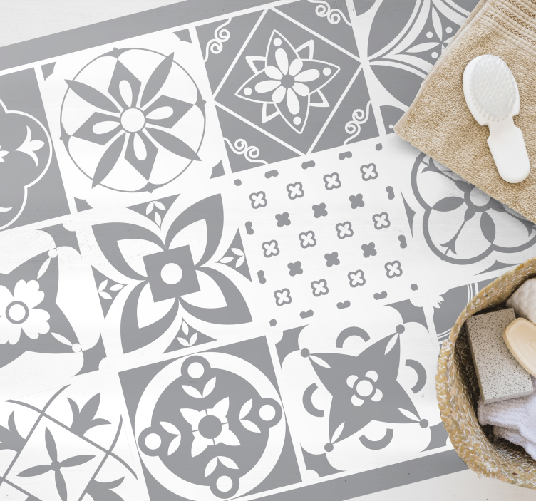 Osvjetljavajući pantonski crijep vinil tepih - TenStickers