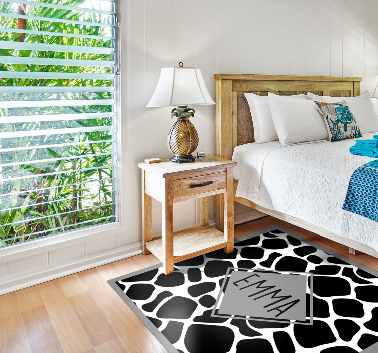 Personalizirani kravlji print životinjskog printa vinil prostirka - TenStickers