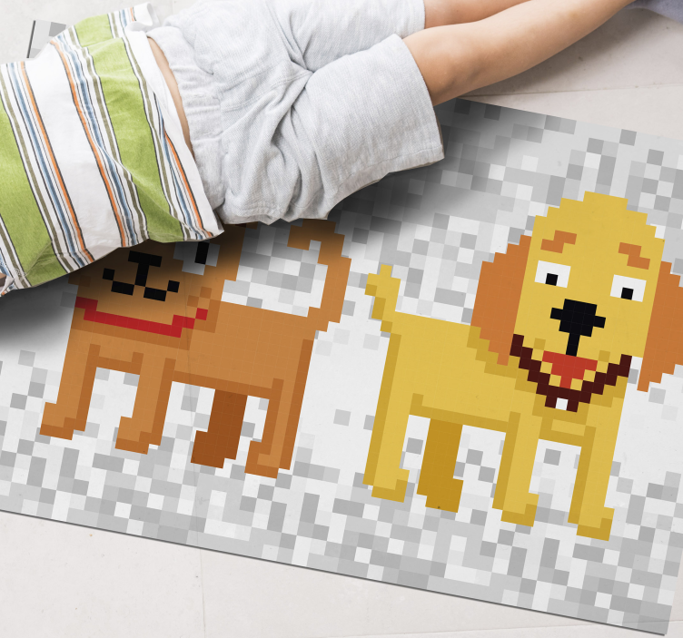 Pixel art kućni ljubimci životinjski tepih - TenStickers
