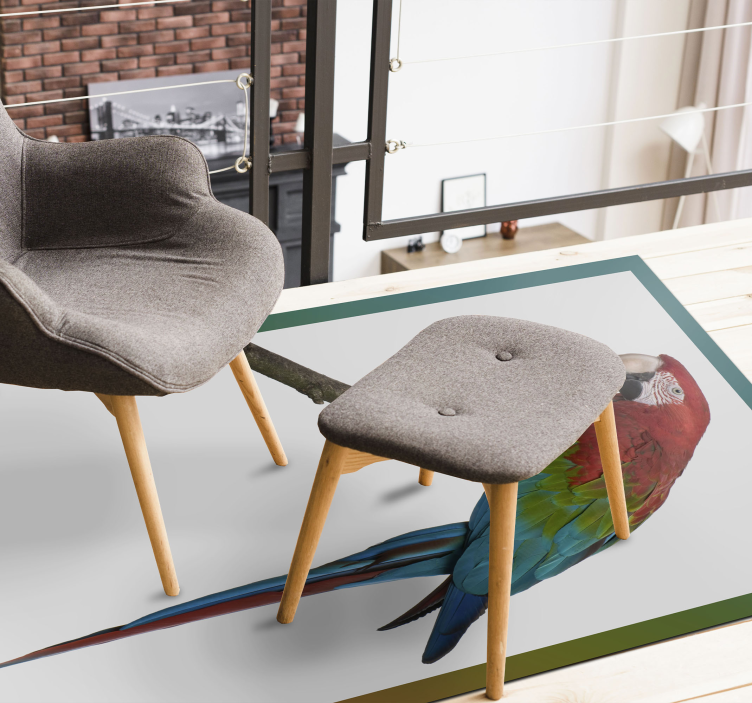 Profil papiga životinjski tepih - TenStickers