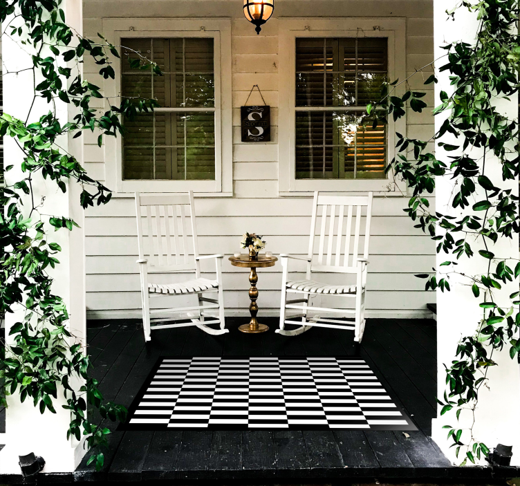 Pruge optičke iluzije geometrijske prostirke - TenStickers