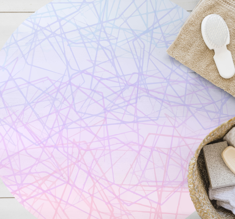 Ružičaste podne pločice od mozaika ombre - TenStickers