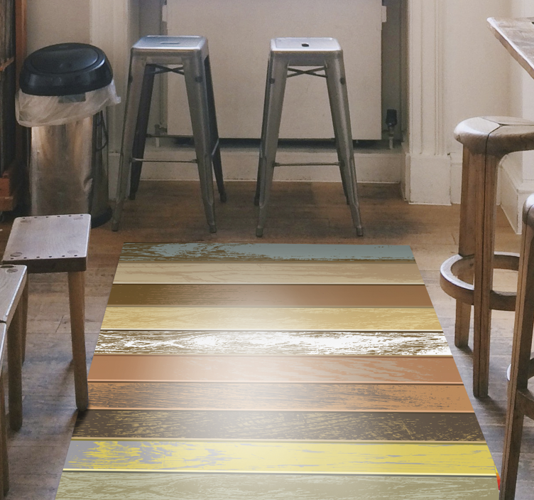 šarene drvene ploče drveni pod - TenStickers