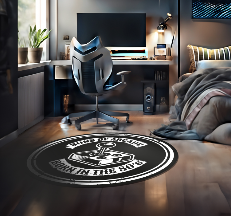 Vinilne prostirke s frazama arkadna nostalgija rođena 80-ih - TenStickers