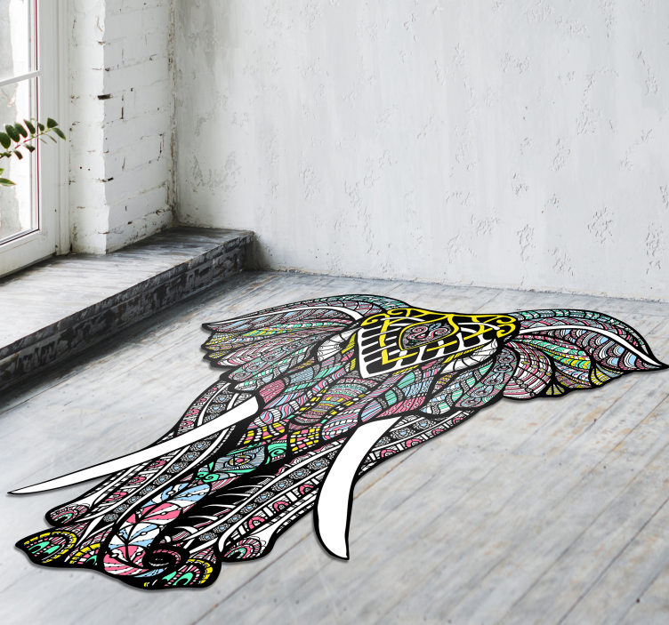 Divna slonova mandala od vinila - TenStickers