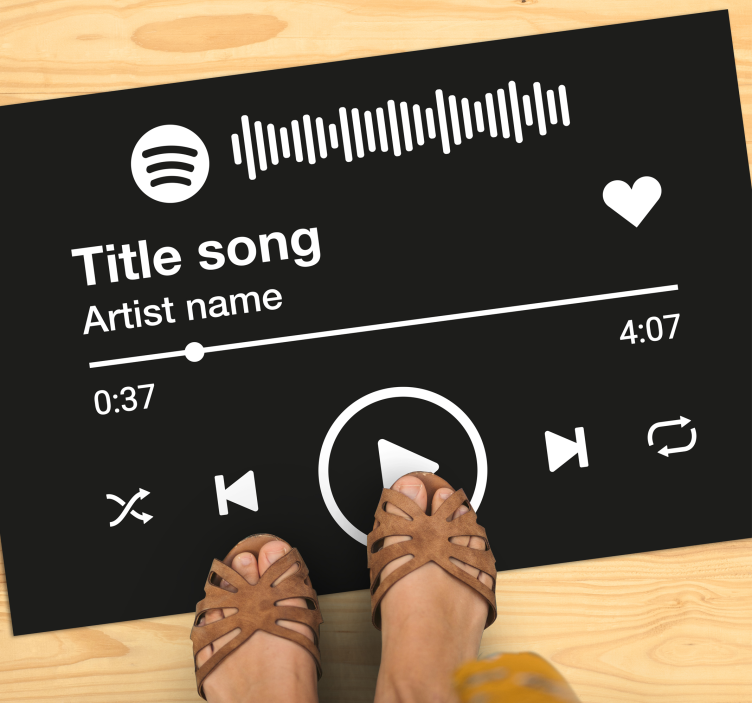 Spotify tekst personalizirana prostirka - TenStickers