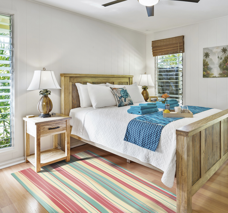 Strped višebojni prugasti tepih - TenStickers