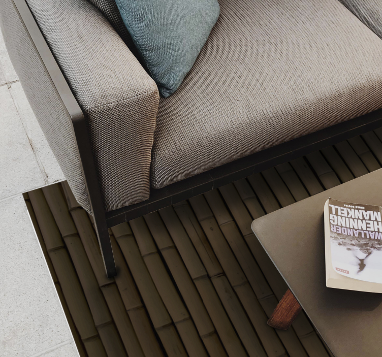 Tamni bambus imitacija modernog vinilnog prostirača - TenStickers