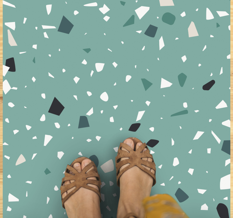 Tepih od akvamarin terazzo teksture - TenStickers