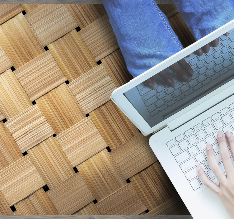 Tepih od prirodnog uzorka bambusa - TenStickers