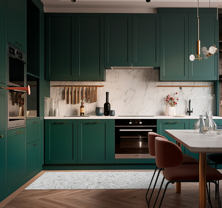 Sivi terazzo tekstura vinil tepih - TenStickers