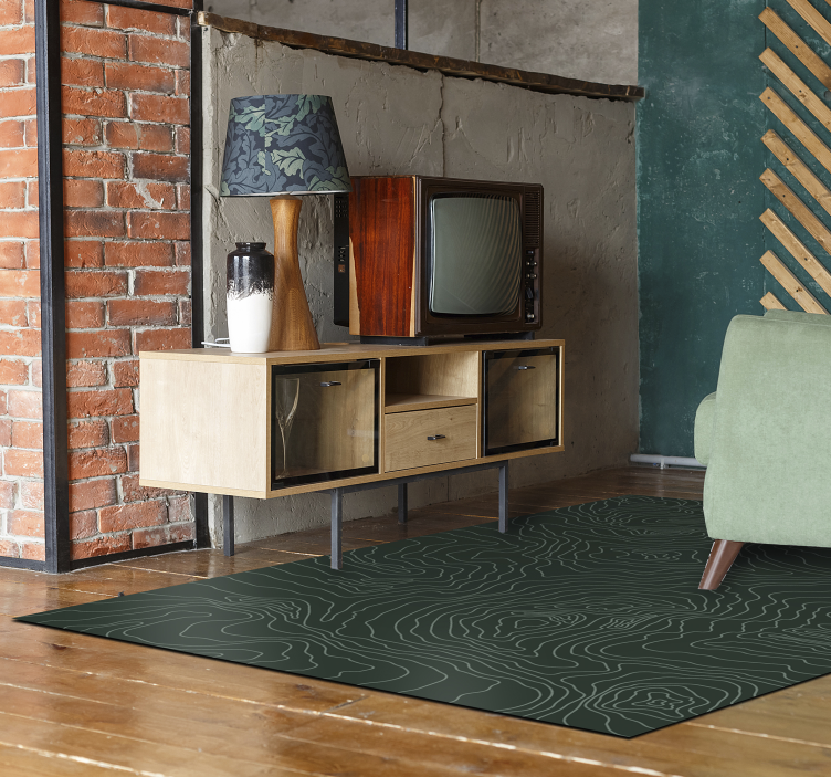 Tepih pvc topografska karta svijeta - TenStickers