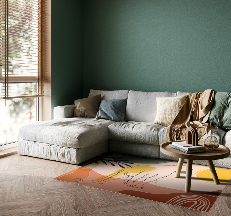 Rukom nacrtana životinjska prostirka pantere - TenStickers