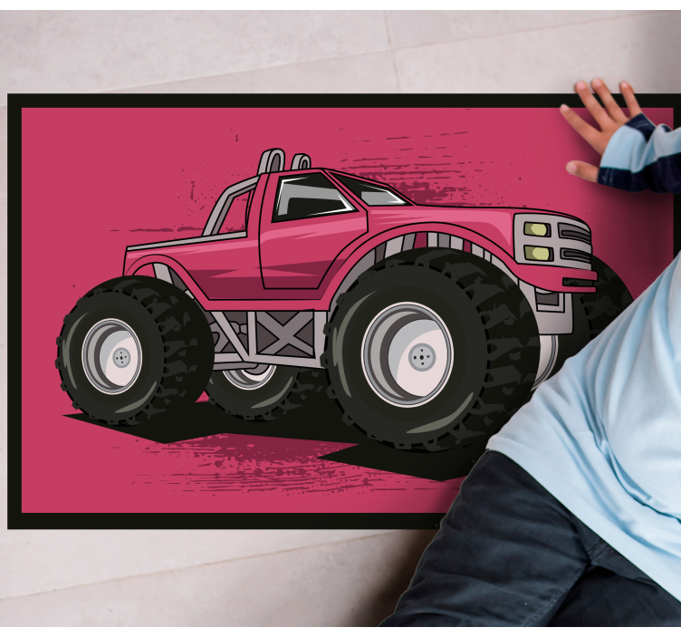 Tepih za dnevni boravak velikog kamiona monter - TenStickers