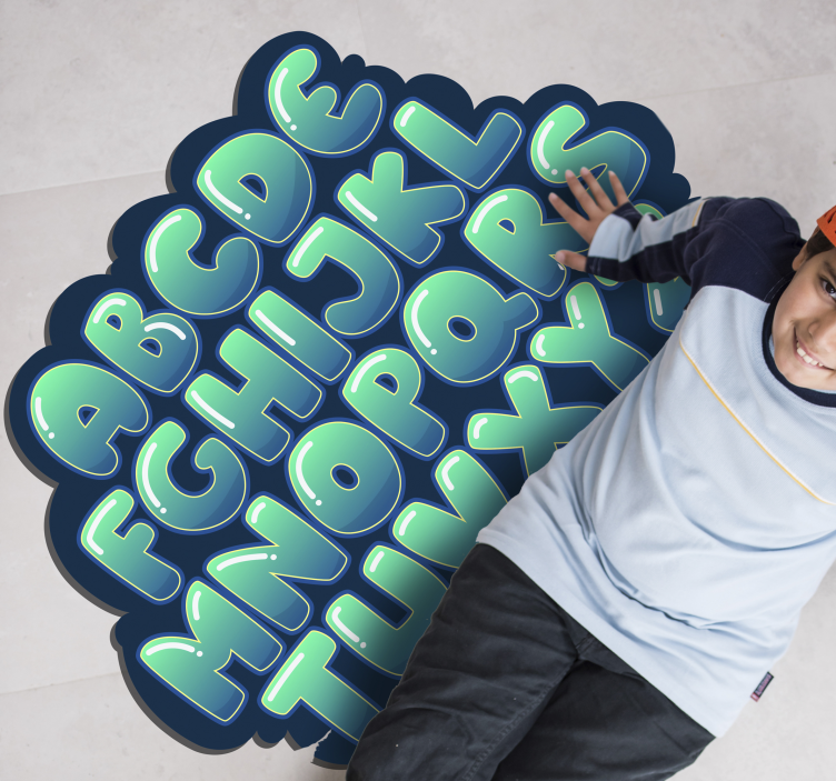 Vinil podovi abeceda abecedni oblak - TenStickers