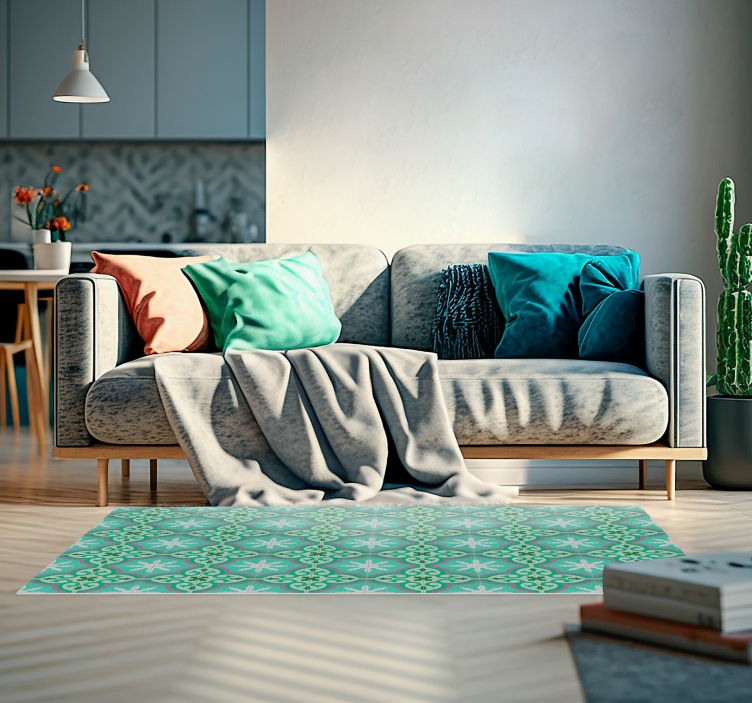 Vinil podovi berba hidraulične zelene pločice - TenStickers