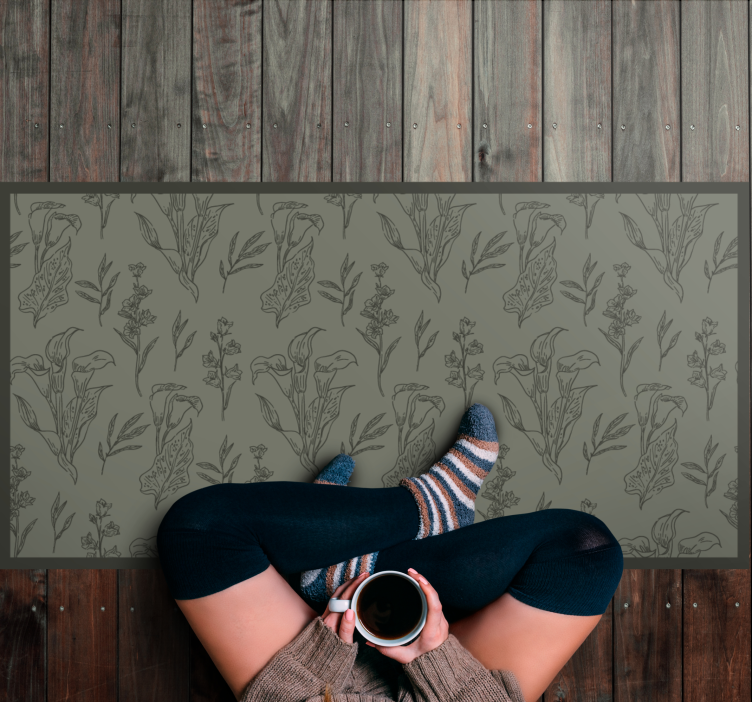 Vinil podovi cvijeće i biljke botaničke ilustracije - TenStickers