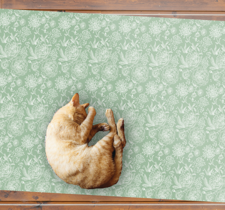 Vinil podovi cvijeće i biljke cvjetna elegancija površina - TenStickers