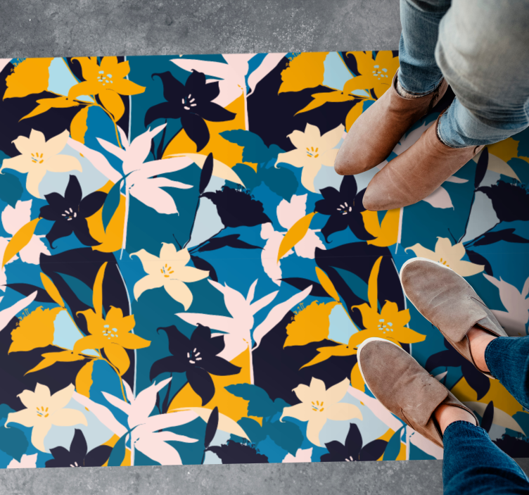 Vinil podovi cvijeće i biljke cvjetni motiv - TenStickers