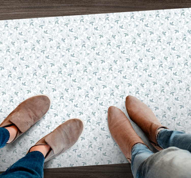 Vinil podovi cvijeće i biljke elegantan cvjetni uzorak - TenStickers